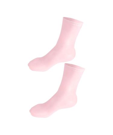 Ipetboom 1 Pair Moisturizing Socks Beach Socks Silicone Moisturizing Socks Silicone Gel Moisturizing Long Socks Women Moisturizing Socks Nursing Sebs Men and Women Care 20x10cm