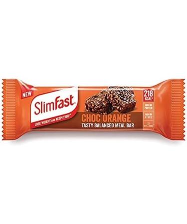 SlimFast Choc Orange Meal Replacement Snack Bars 60g (12 Count) - Pack of 1 - Buy Online on GoSupps.com