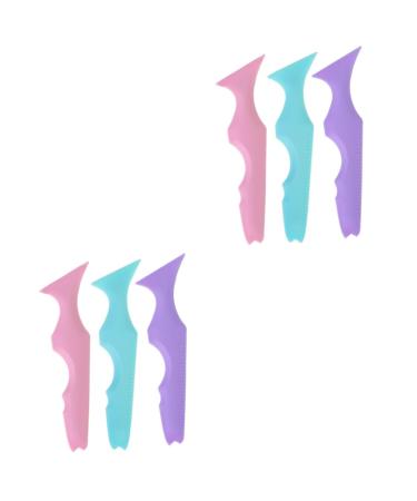 MAGICLULU 6 Pcs Silicone Beauty Ruler Mascara Drawing Silicone Eyeliner Tool Eyeliner Stencils Massage