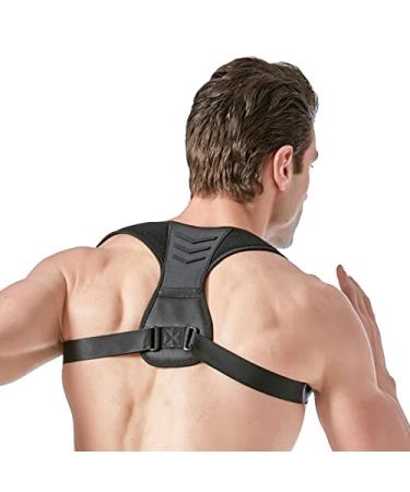 Posture Corrector for Men & Women | Adjustable Upper Back Brace for Neck Back & Shoulder Pain Relief - Universal Fit - Buy Online on GoSupps.com
