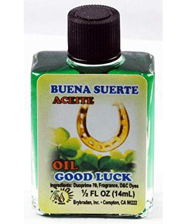 1 PIECE BRYBRADAN GOOD LUCK SPIRITUAL OIL BUENA SUERTE ACEITE ESPIRITUAL 1/2 FL OZ 14.7ML GOOD LUCK 1