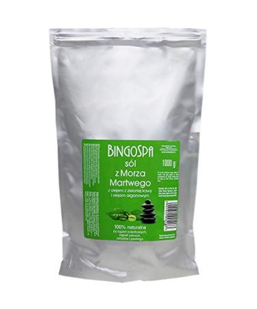 Anti-aging swimming salt from the dead sea with green coffee and argan oil for skin regeneration skin moisture and skin hydration 1000 g Bingospa