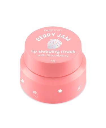 FaceTory Berry Jam Lip Sleeping Mask with Strawberry Fruit Extract and Shea Butter - for Softer Lips  for Dry  Cracked  and Chapped Lips  Moisturizing  Protecting  Nourishing - 10g 0.35 Ounce (Pack of 1) - Buy Online on GoSupps.com