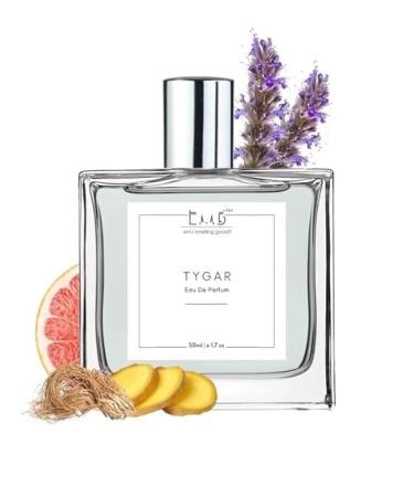 EMS Tyygar Perfume for Men | Citrus Amber Fresh Spicy Fragrance | Eau de Parfum Spray | Luxury Gift for Him | (50ml / 1.7 Fl Oz)