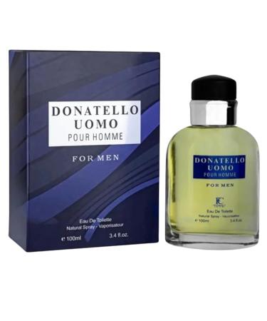 DONATELLO UOMO POUR MEN EAU DE TOILETTE 3.4 FL. OZ. Aromatic Fougere fragrance for Men.