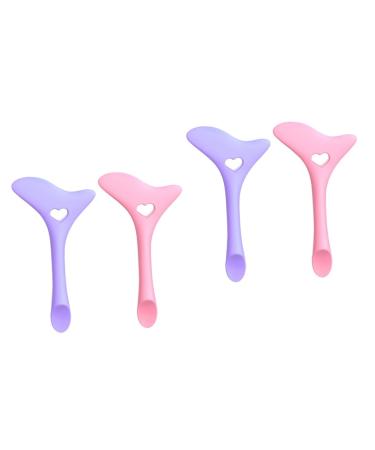 MAGICLULU 4 Pcs Eyeliner Eyeshadow Silicone Molds Make up Mascara Makeup Marscara Tool Girl Blender Miss mediumx2pcs Assorted Colorx2pcs