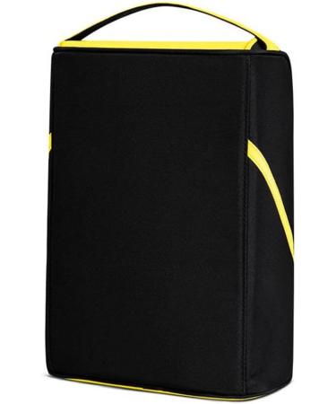 LIZHOUMIL Golf Shoe Bag - Light Portable Zippered Tote for Sport Shoes - Black Fluorescent Yellow - Buy Online on GoSupps.com