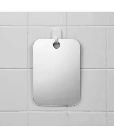 Fpoqbod GSQA Anti Fog Shower Mirror 6.7x 5.1 Acrylic Square - Fogless, Fog Free, Flat Makeup Shave Mirror for Bathroom and Travel - Buy Online on GoSupps.com