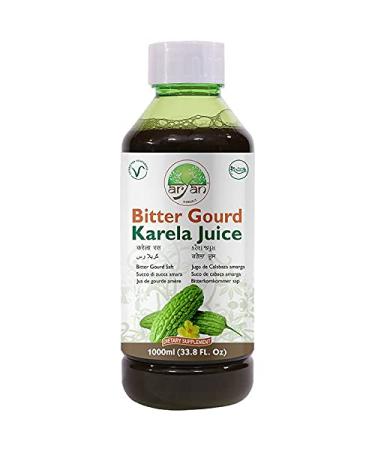 Aryan Herbal Karela Bitter Gourd Juice Helps in Sugar Control Immunity and Digestion Booster No Sugar Added No Artificial Colors Herbal Formula for Diabetes Care 1000 ml - Buy Online on GoSupps.com