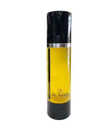 Je Veux | Organic Moroccan Argan Oil | 100% Pure Ingredients | Oblepicha  Neem Oil & Restorative Mineral Blend | Hydrates & Conditions Scalp | 1.7 Oz Bottle (50 mL)