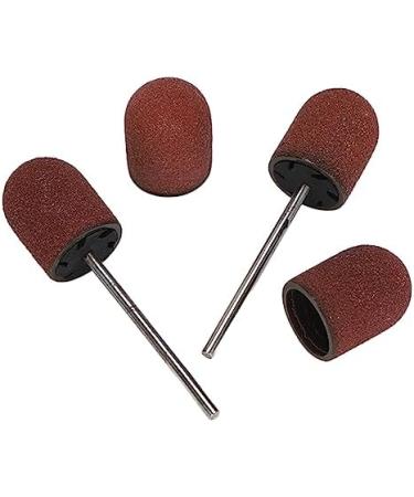 120 Grit Nail Art Sanding Caps Grit File Sand Piece Set Manicure Polishing Grinding Bands Nail Drill Bits Set With Shaft For Nail Drill Bits For Acrylic Nails - Buy Online on GoSupps.com