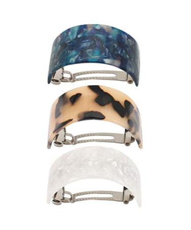 Minkissy 3pcs Spring Hair Clips Set - Semi Circle Hair Clamps for Women - Buy Online on GoSupps.com