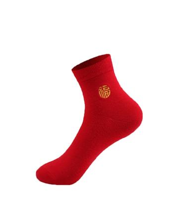 Chinese New Year Red Socks Fashion Embroidery Women's Sports Socks 2022 Spring Festival Good Luck Socks (Color : Red-1 Size : 4 pairs/34-39) 4 pairs/34-39 Red-1