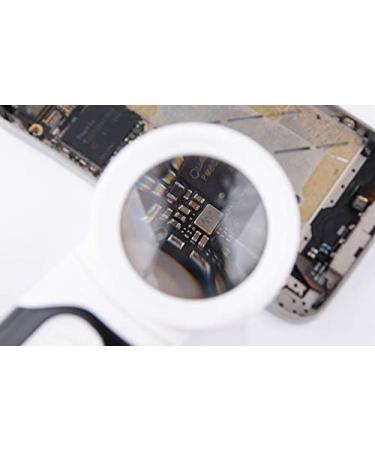 Portable Reading Magnifier with LED Light Distortion-Free Optical Acrylic Lens for Reading Newspaper Office School Printing Home Electronics Inspection Stamp Collection Good Times - Buy Online on GoSupps.com