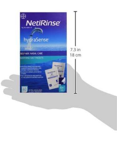 hydraSense NetiRinse Refill Salt Packets Universal Pre-Measured Self-Mix Packets Reduces and Relieves Nasal Cold Symptoms 60 Count - Buy Online on GoSupps.com