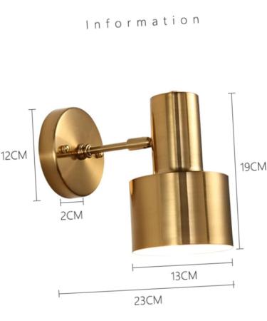 Hemobllo Bedroom Wall Sconce Brass Wall Sconces Brass Sconce Plug in Wall Sconces Wall Lamp European Style Wall Light - Buy Online on GoSupps.com