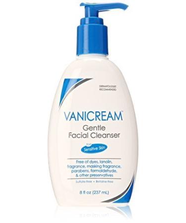 Vanicream Gentle Facial Cleanser For Sensitive Skin Fragrance Free 8 fl oz (237 ml)