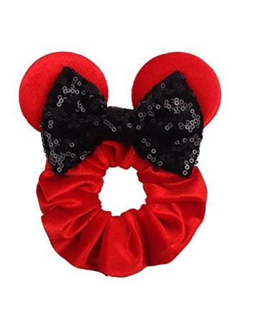 5-Piece Mouse Ears Hair Bows & Sequin Scrunchies Set - Christmas Party Hair Accessories for Women, Girls, Kids - Multicolor Styles - Buy Online on GoSupps.com