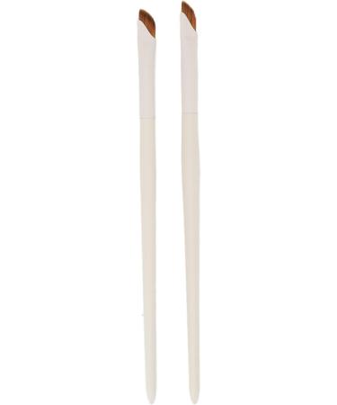 Eyeliner Brush Professional Slanted 2pcs Sickle Eyeliner Brush Portable for Home for Makeup Artist - Buy Online on GoSupps.com