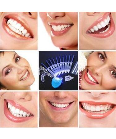 Teeth Whitening Kit: (10) Gels, (2) Trays, (1) Blue White LED Light - Easy At-Home Whitening for Brighter Smile & Fast Results - Buy Online on GoSupps.com