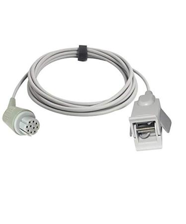 Sino-K for Datex Ohmeda Spo2 Sensor Pediatric Clamp 9.8 ft 10 Pins Connector