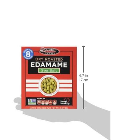 Seapoint Farms Dry Roasted Edamame Light Salted 0.79 Oz 8 Count - Healthy Snack Pack - Buy Online on GoSupps.com