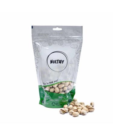 NULTHY NULTHY - 1 kg Pistachios in natural shells - Unsalted - Natural dried fruit - Origin Spain - Conventionally grown - Gluten-free - Vegan