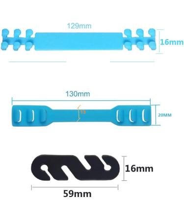 Buy 1/5/10PCs Adjustable Anti-Slip Ear Protection Extension Buckles - Transparent Face Mask Holder - Buy Online on GoSupps.com