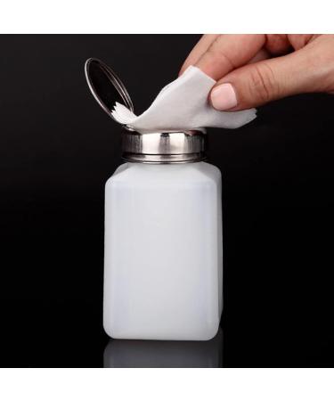 1PC 200ML Push Down Dispenser Nail Polish Remover Pump Empty Bottle Alcohol Liquid Press Pumping Dispenser One Touch Metal Liquid Dispenser For Nail Art - Buy Online on GoSupps.com