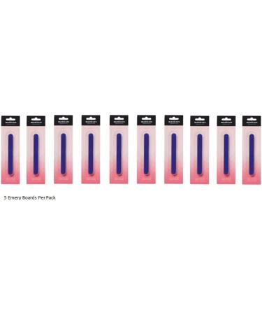 Manicare 50 Long Lasting Emery Boards Nail Files - Fine and Coarse Grit for Natural Nails - Strong and Durable for DIY Manicure/Pedicure - Buy Online on GoSupps.com