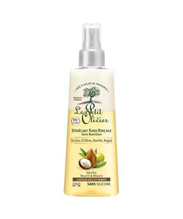 LE PETIT OLIVIER - No-Rinse Conditioner Nourishing Olive Oil Shea Argan Dry Hair 150ml - Pack of 3