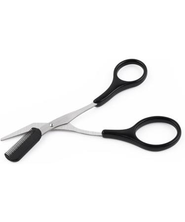 Curved Detachable Eyebrow Scissors Tool Portable Eyebrow Comb - Buy Online on GoSupps.com