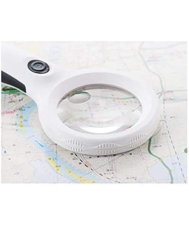 Magnifying Glasses Vision aids Handheld Magnifying Glass 3 Times Magnifying Glass Equipped with 8 LED Reading Magnifying Glass with Money Detector for The Elderly Reading Magnifying Glass Stationery - Buy Online on GoSupps.com