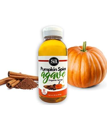 Soviia Organic Pumpkin Spice Agave Syrup (Estate Grown Low-Glycemic Vegan Non-GMO, Nectar Kosher)