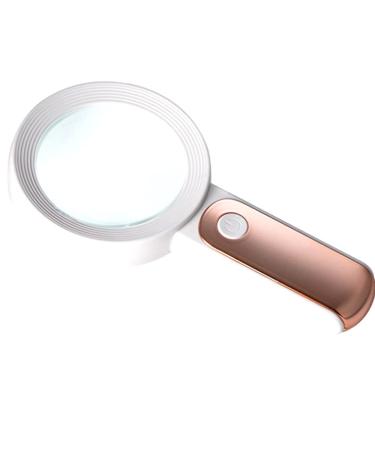Ieegkit Magnifying Glass with 18 LED 30X Handheld Magnifying Glass with 3 Modes Illuminated Magnifier Glass for Read