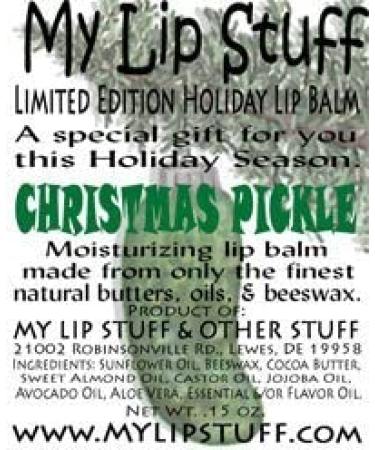 My Lip Stuff-Christmas Pickle (Dill Pickle Flavor) Limited Edition Holiday Lip Balm