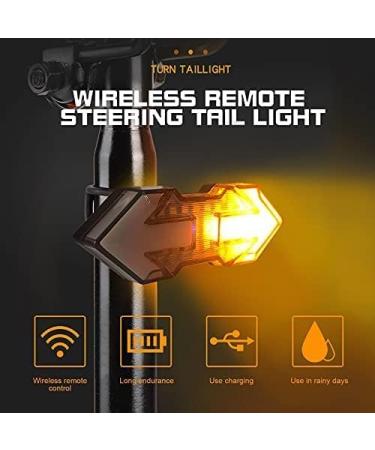 JINKEY Bike Turn Signals Tail Light | 120 Lumens USB Rechargeable LED | Wireless Remote | IPX5 Waterproof - Buy Online on GoSupps.com