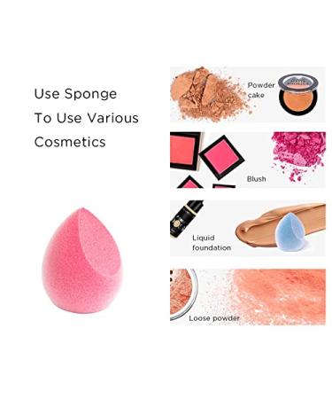 Microfiber Velvet Rose Makeup Sponge - Latex-Free Dual Layer Blender for Flawless Foundation Powder & Cream Makeup (Pink - Buy Online on GoSupps.com