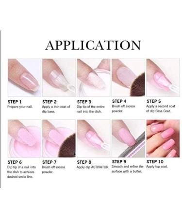 Tori Mika Dip Powder Nail Liquid Set - French Pink White Color - DIY Professional Home Salon - No LED UV/Lamp Needed - Buy Online on GoSupps.com