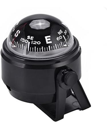 Black Electronic Car Mount Compass | Declination Adjustable Military Marine Ball | Night Vision Dashboard Marine Compass for Boats - Buy Online on GoSupps.com