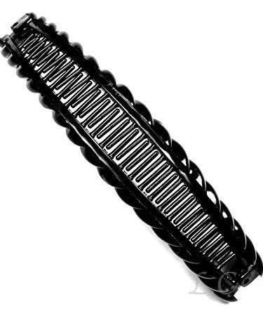 Black and Brown Banana Hair Large Twist Clip Comb Ladies Hair Fish Grip Slide - Buy Online on GoSupps.com