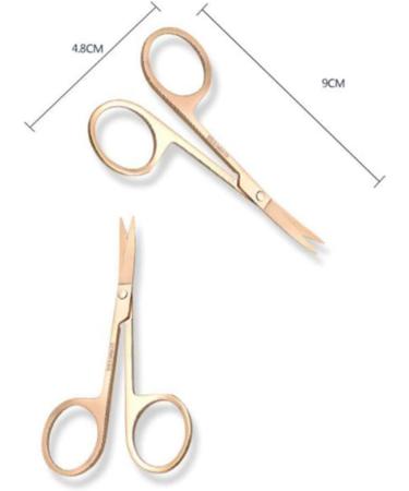 Ipetboom Nose Hair & Eyebrow Trimmer for Women - Curved Hairdressing & Grooming Tool in Medium Golden - Perfect Beauty Accessory - Buy Online on GoSupps.com