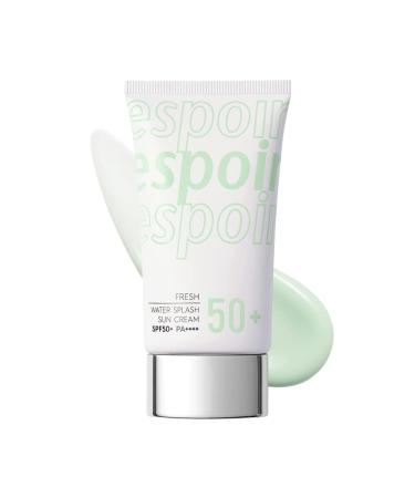 ESPOIR Water Splash Sun Cream Fresh 60ml SPF50+PA+++ | Water Droplet-Bursting Moisture Bomb Sun Cream with Green Tea for a Cooling Feeling