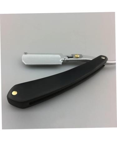 Angoily Men's Straight Razor - Safe Metal Manual Facial Hair Razor with Wooden Bamboo Handle - Buy Online on GoSupps.com