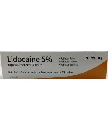 Lidocaine 5% Topical Anorectal Numbing Cream for Hemorrhoids & Anorectal Disorders - Buy Online on GoSupps.com