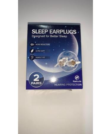 Naiicute hrst psel Sleep Ear Plugs - 2 Pairs of Noise Cancelling Silicone Earplugs for Snoring & Travel | Adult & Children 12+ | Black & Gold - Buy Online on GoSupps.com