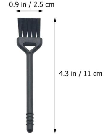 20PC Electrical Razor Cleaning Brush Set - Mini Hair Keyboard & Duster Brushes - Perfect for Grooming & Kitchen Use in Black & White - Buy Online on GoSupps.com