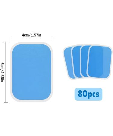 Kellegour 80 PCS EMS Gel Pads - Replacement for Abdominal Muscle Trainers Coaches & Trimmers - Buy Online on GoSupps.com