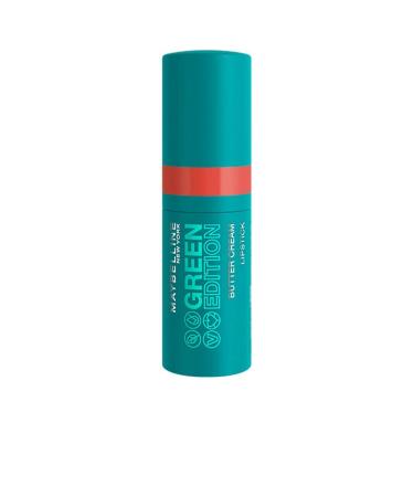 Maybelline Maybelline New York - Satin & Pigmented Lipstick - Enriched with Cocoa Butter - 86% Natural Ingredients - Vegan Formula - Butter Cream Green Edition - Shade : Garden (07)