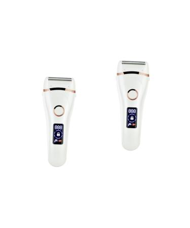 Beavorty 2st Electrically wet dry shaver Face hair Face hair Electric shear foil razor for the face of women women trimmer women razor epilator liquid crystal Miss